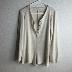 gilly hicks waffle knit play suit romper size XS